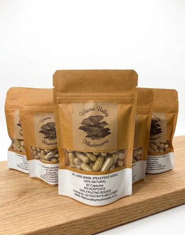 NZ Lion’s Mane Mushroom Supplement Capsules