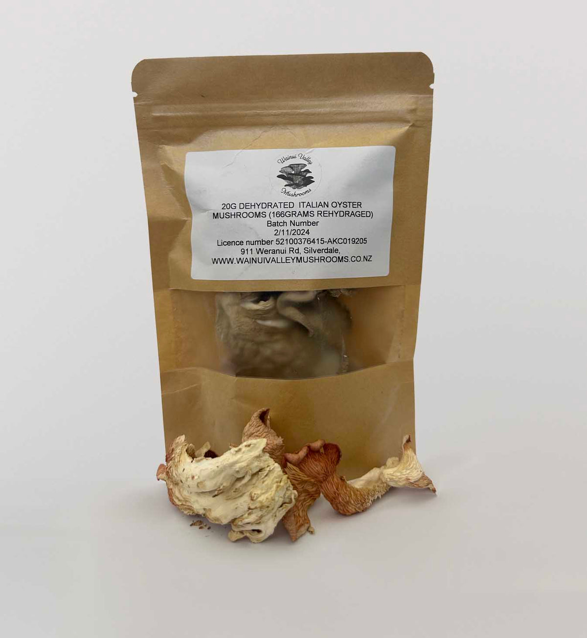 Dehydrated Oyster Mushroom